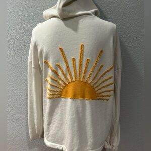 Faherty Daybreak French Terry Hoodie in Morning Sun Rays Ivory Women’s XS Hoodie